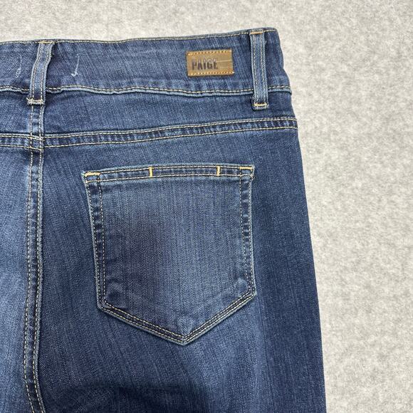 Paige Bootcut Jeans Womens Size 29 Dark Wash Blue Penrose Hidden Hills Mid Rise - Picture 6 of 13